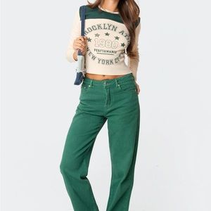 Green edikted jeans